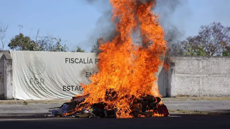 Incineración drogas 